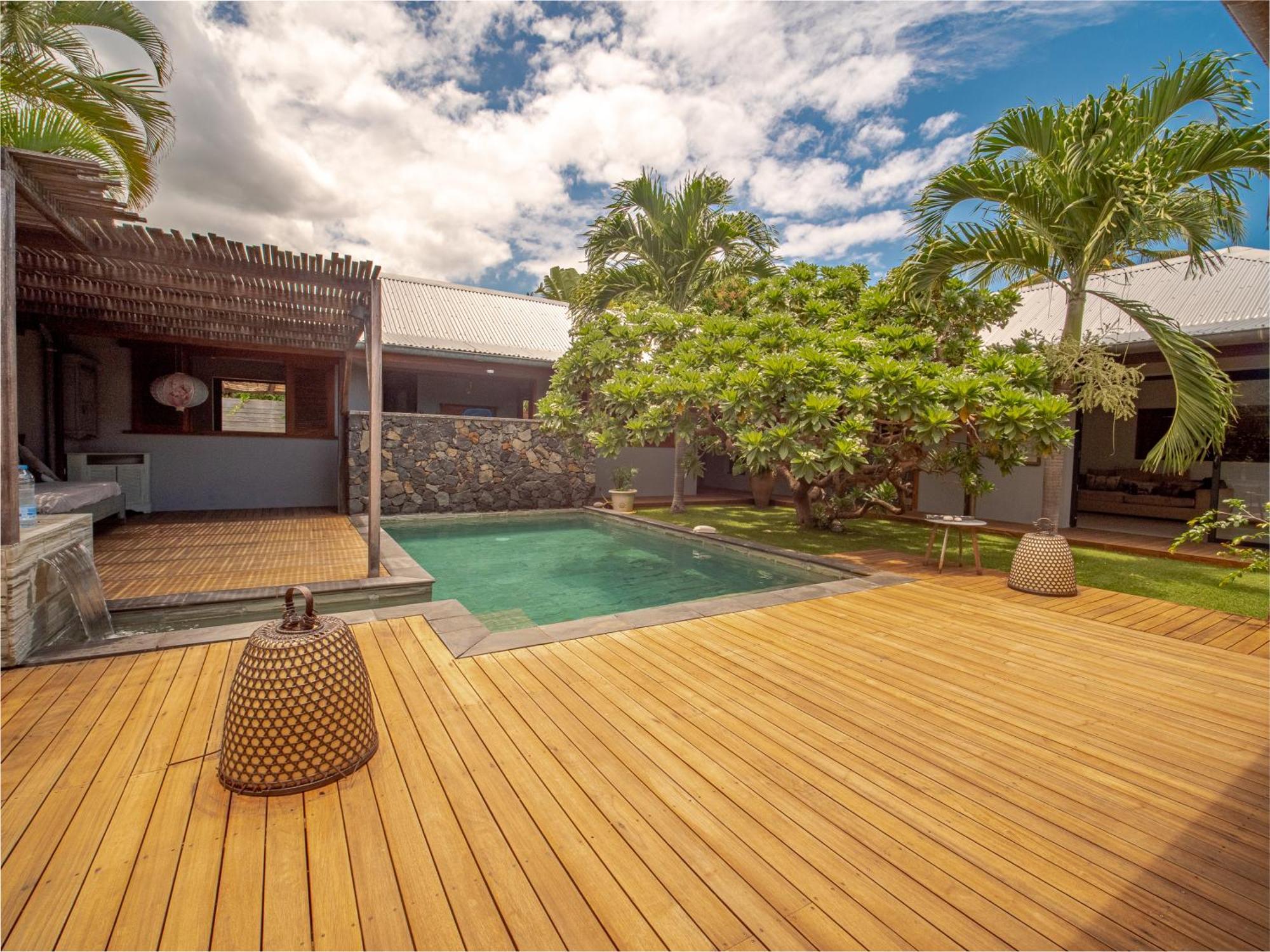 La Kaz Veloutier - Villa 4 Chambres Avec Piscine La Saline Le Bains Eksteriør bilde