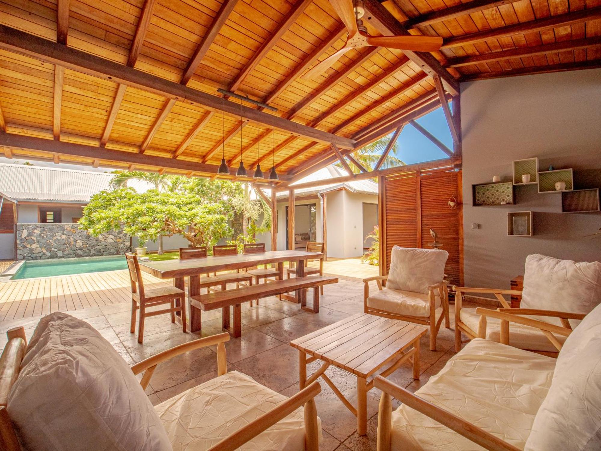 La Kaz Veloutier - Villa 4 Chambres Avec Piscine La Saline Le Bains Eksteriør bilde
